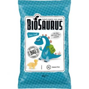 BioSaurus kukuřičný snack s příchutí mořské soli 50g