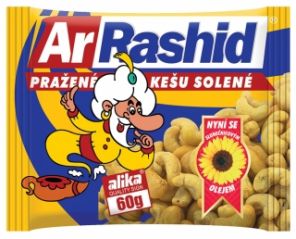 ArRashid Pražené kešu solené 60g