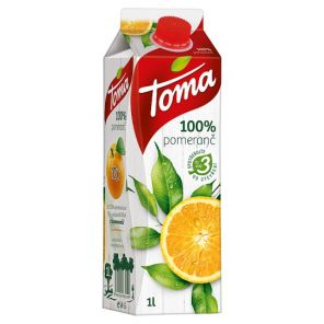 Džus Toma pomeranč 100% 1 l