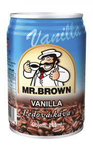 Mr. Brown Vanilla nápoj s mlékem a kávovým nálevem s vanilkovou příchutí 240ml