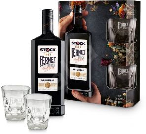 Fernet Stock Originál 38% 0,5l + 2x sklo