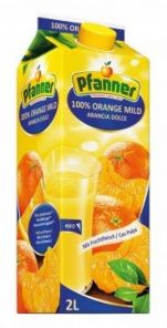 Pfanner 100% pomerančová šťáva 2l