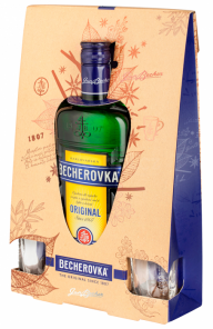 Becherovka Original 0,7l + 2 skleničky