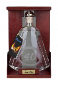 Jubilejní 40yo Caprce Švestka, lahev 0,35l
