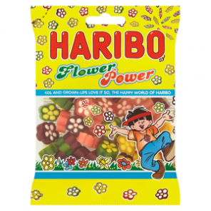 Haribo Flower Power želé s ovocnými příchutěmi 90g