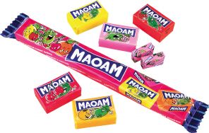 Maoam Bloxx karamely s příchutěmi ovocnými a kolovou 5 x 22g (110g)