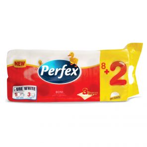 Toaletní papír PERFEX 3 vrstvý 1 x 10 ks