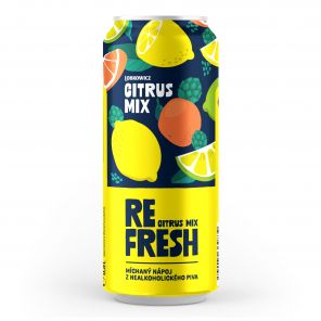 Démonický Refresh Citrus mix plech 0,5 l