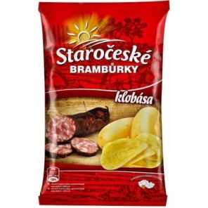 Staročeské brambůrky klobásové 80g