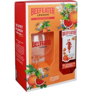 BEEFEATER BLOOD ORANGE 0,7L 38% + SKLENICKA J.BECHER