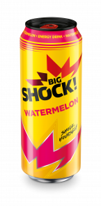 Big Shock! Watermelon energetický nápoj sycený 500ml