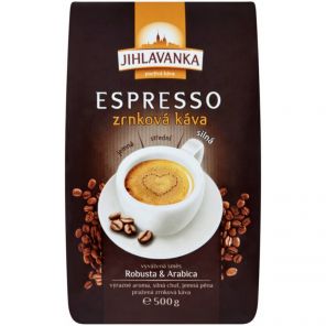 Jihlavanka Espresso pražená zrnková káva 500g