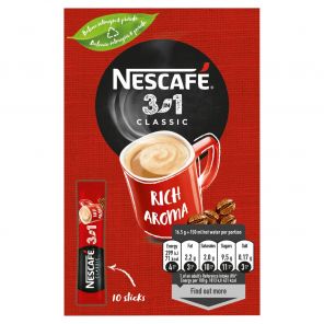 NESCAFÉ 3in1 Classic, instantní káva, 10 sáčků x 16,5g (165g)